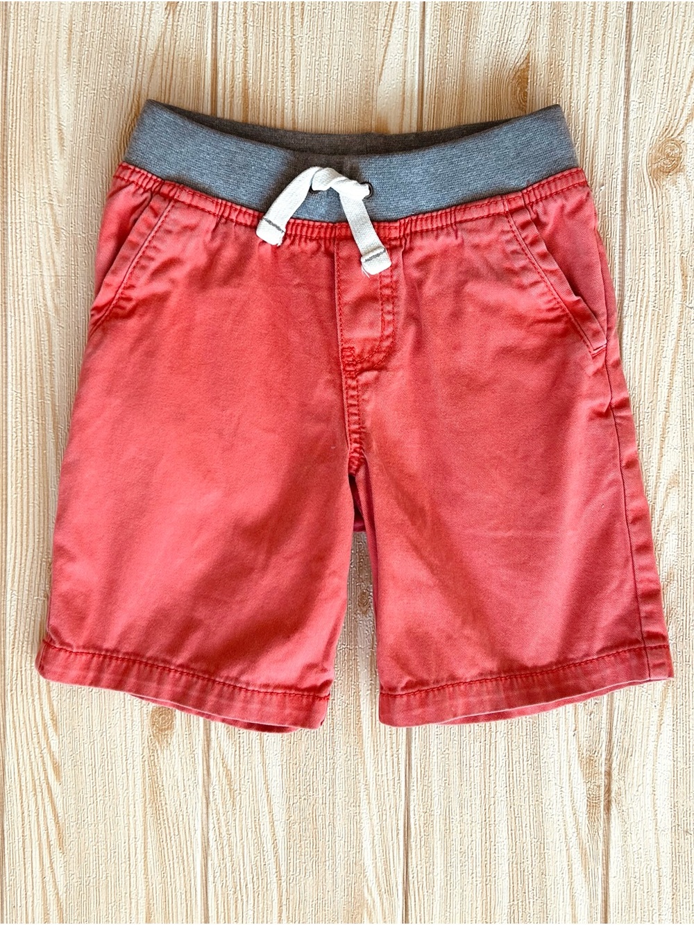 Cherokee Boys 4T Coral Drawstring Summer Shorts Khakis